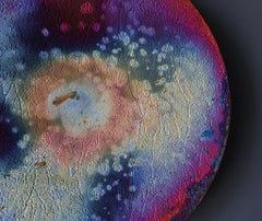 Exceptional Raku Ceramic Charger, circa 1985