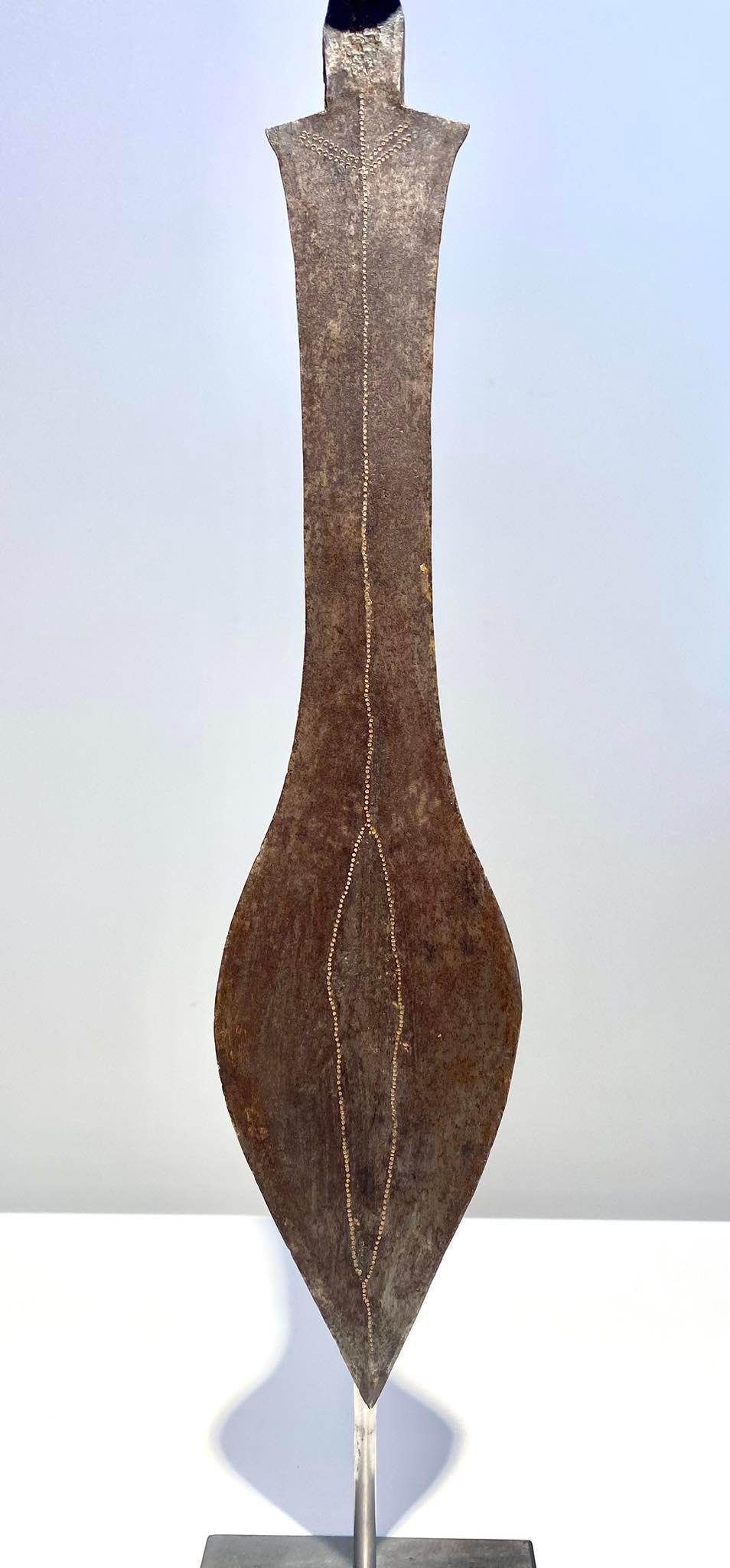 Exceptional Rare Knife/Sword From The Luba / Luluwa /Nkutshu Tribe DR Congo For Sale 6