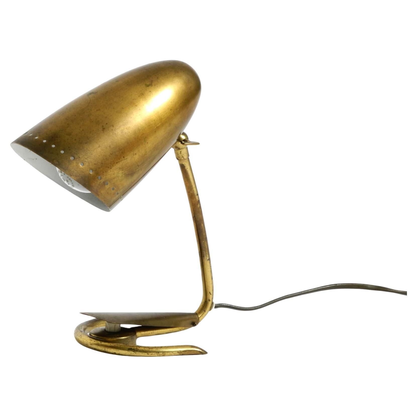 Exceptional rare Mid Century Modern brass table lamp