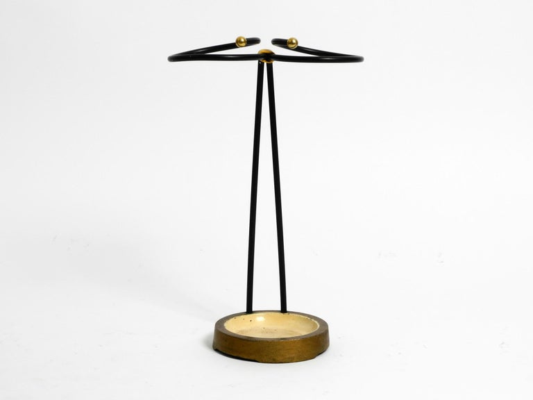 Exceptional Rare Mid Century Modern Brass Umbrella Stand For Sale at 1stDibs
