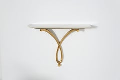 Eccezionale console rara di Osvaldo Borsani, Italia, anni '40