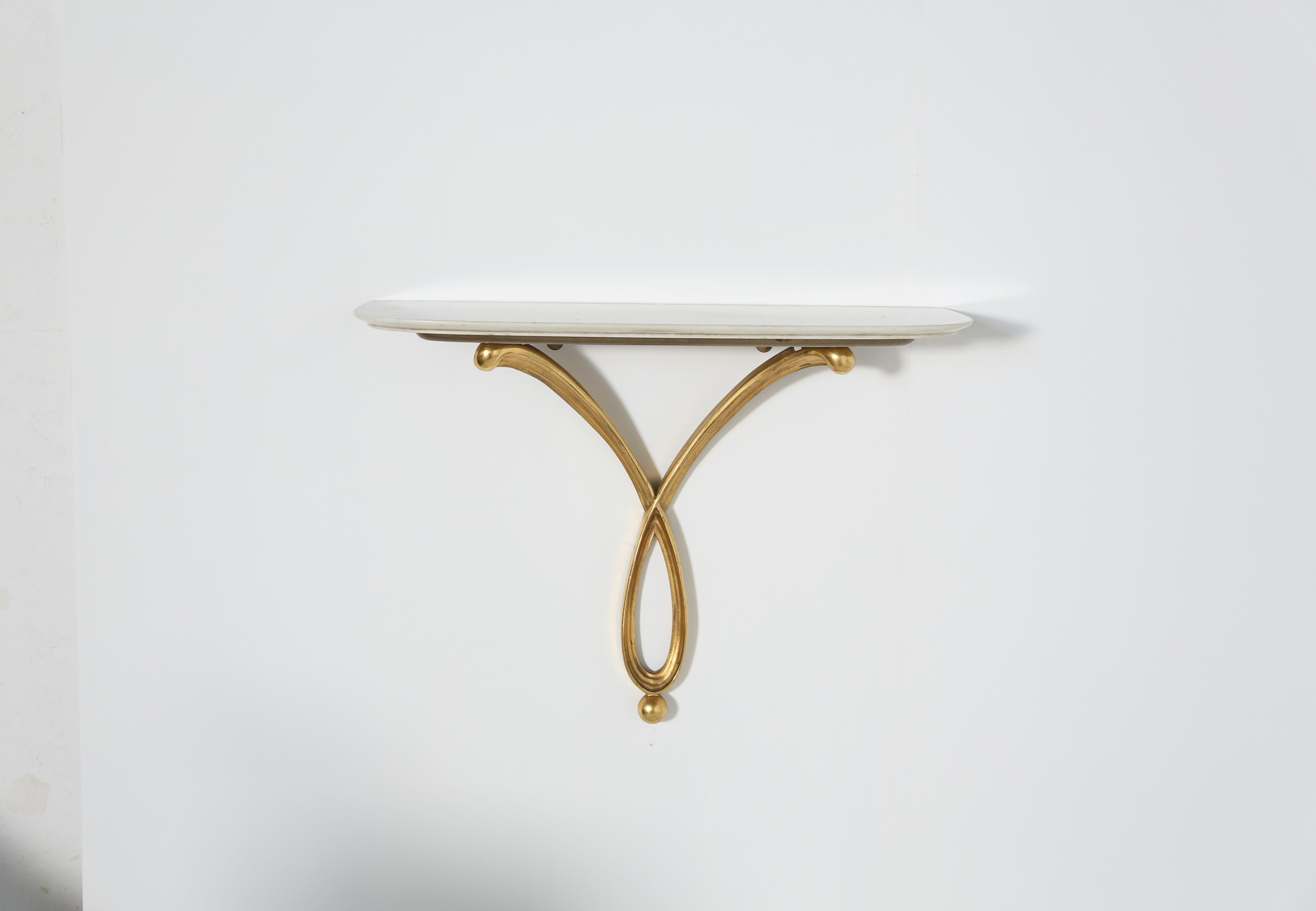 Art Deco Exceptional Rare Osvaldo Borsani Console, Italy, 1940s For Sale