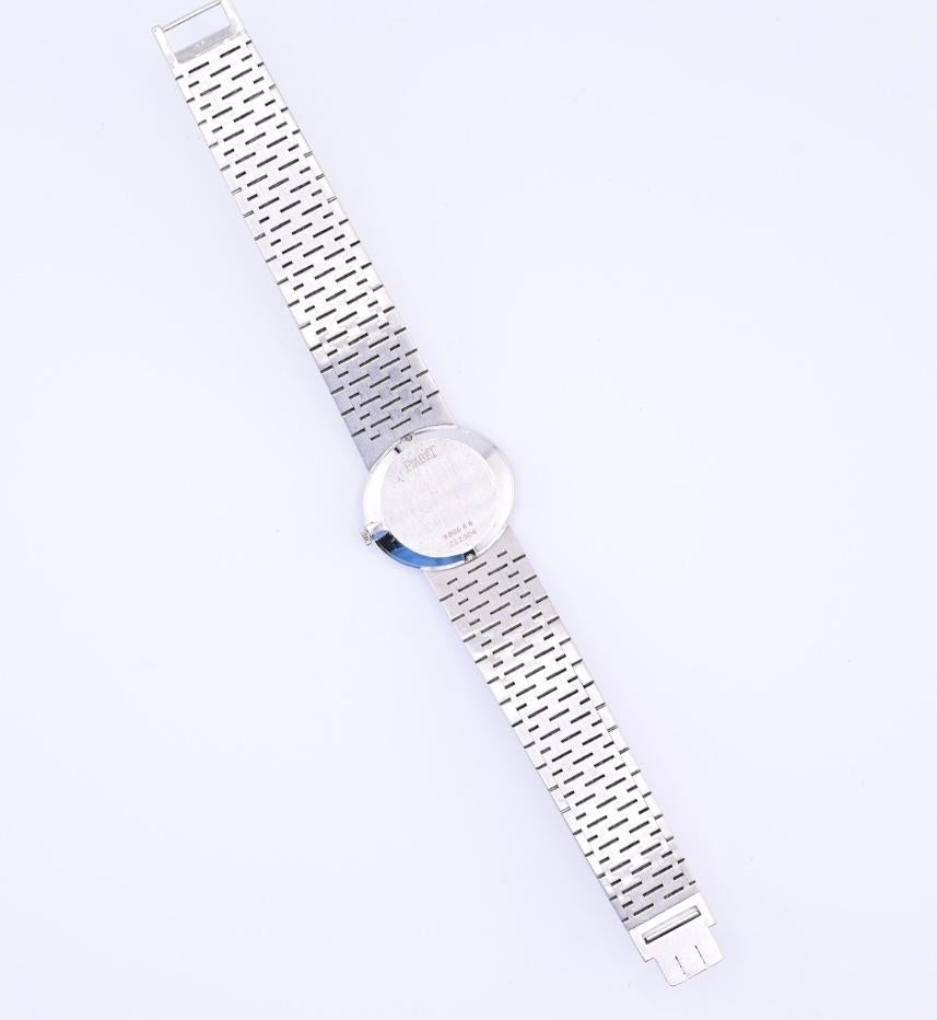 Exceptional Rare Piaget Dark Opal Dial Ladies Watch Box & Papers In Good Condition In Media, PA