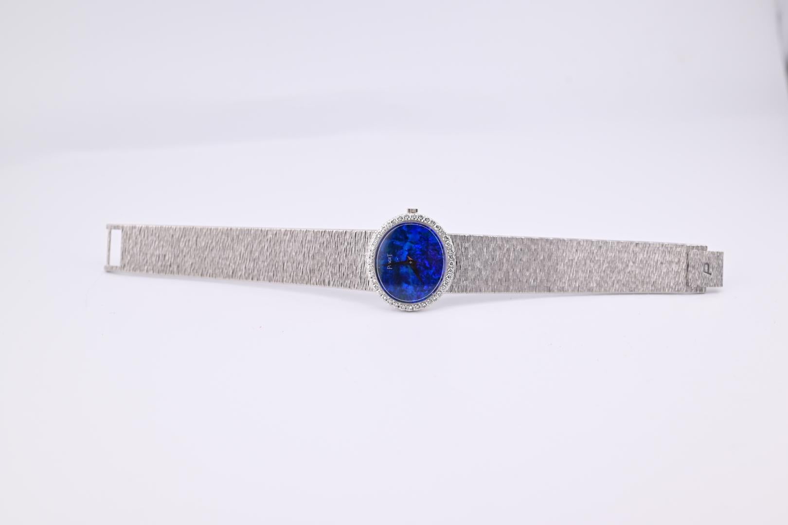 Exceptional Rare Piaget Dark Opal Dial Ladies Watch Box & Papers 1