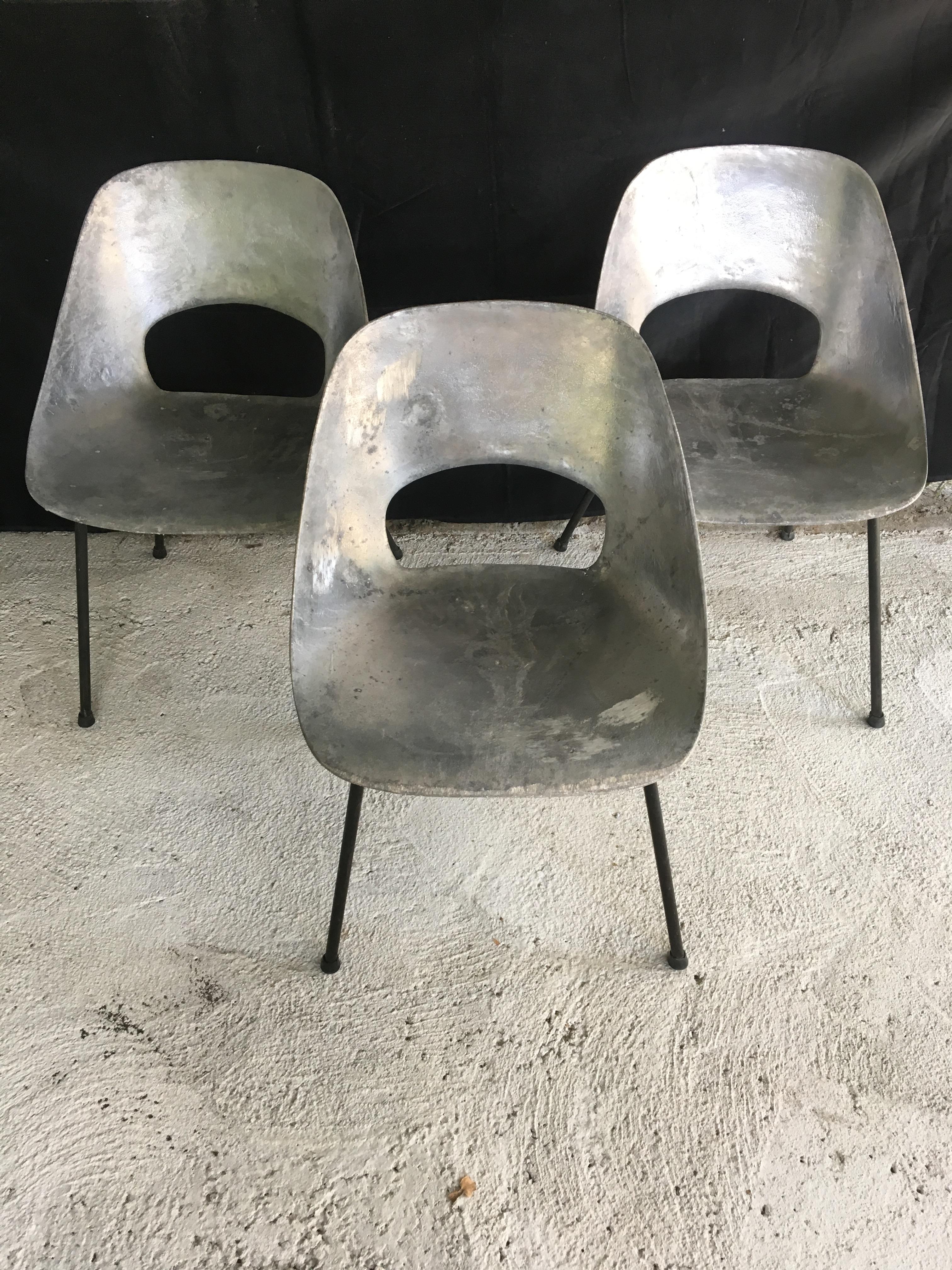 French Exceptional Rare Set of 3 