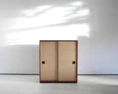 Exceptional Rare Wabi Sabi Taisho Period Paper & Cedar Tansu/Cabinet