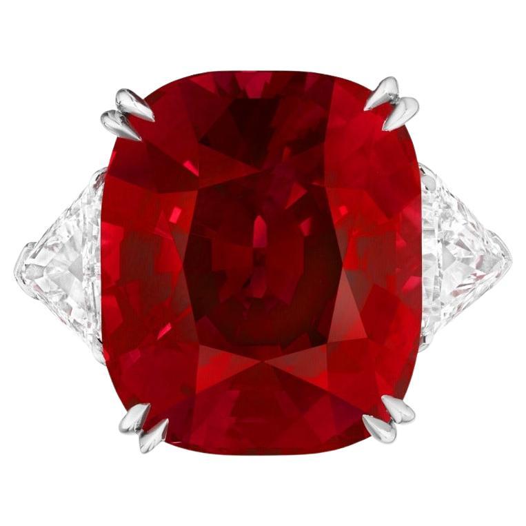 Exceptional Rarity 5.00 Carat PEAGON'S BLOOD AWARD Mozambique Ruby GIA Certified