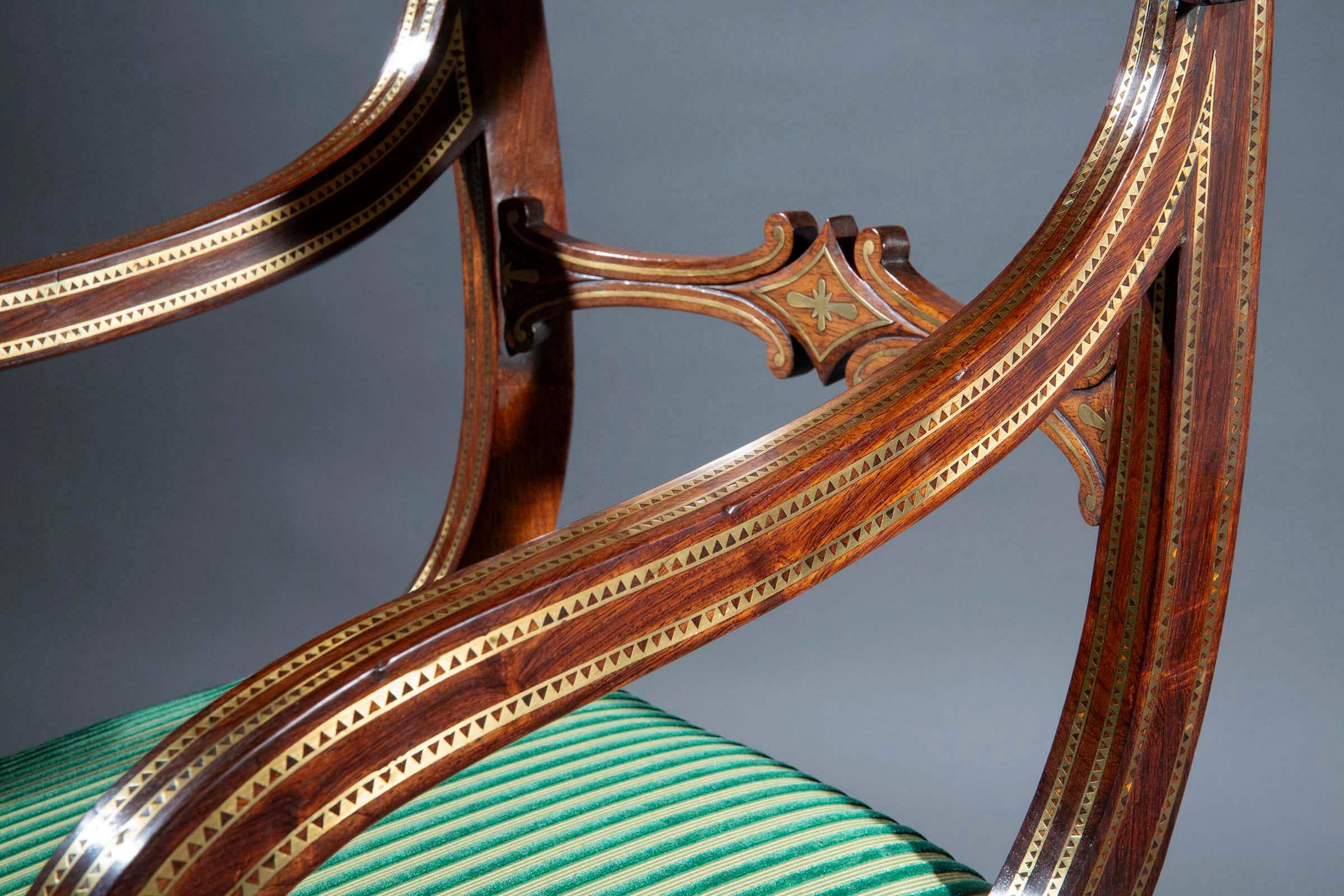 Außergewöhnlicher Regency-Sessel, George Oakley zugeschrieben im Angebot 2