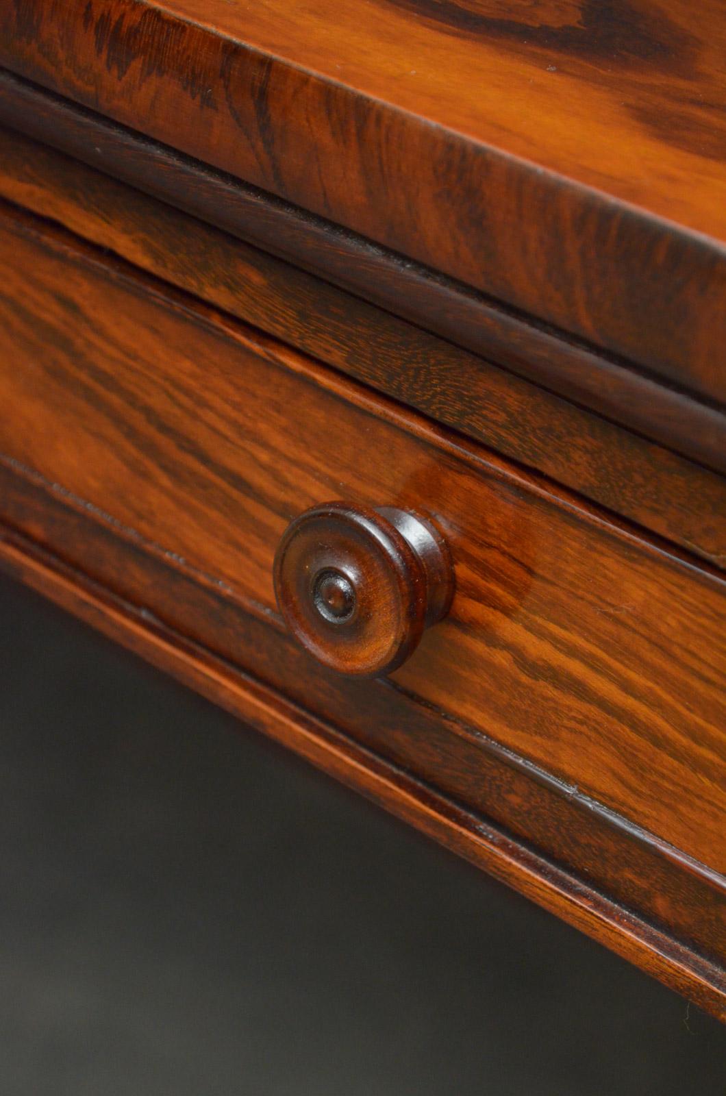 Exceptional Regency Goncalo Alves Library Table in the Manner of Gillows 1