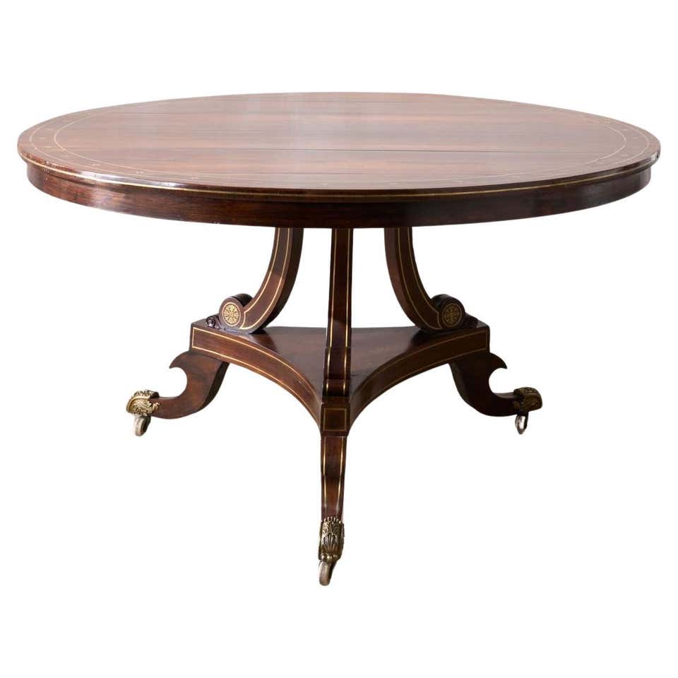 Georgian Antique Leather Topped Rent Table at 1stDibs