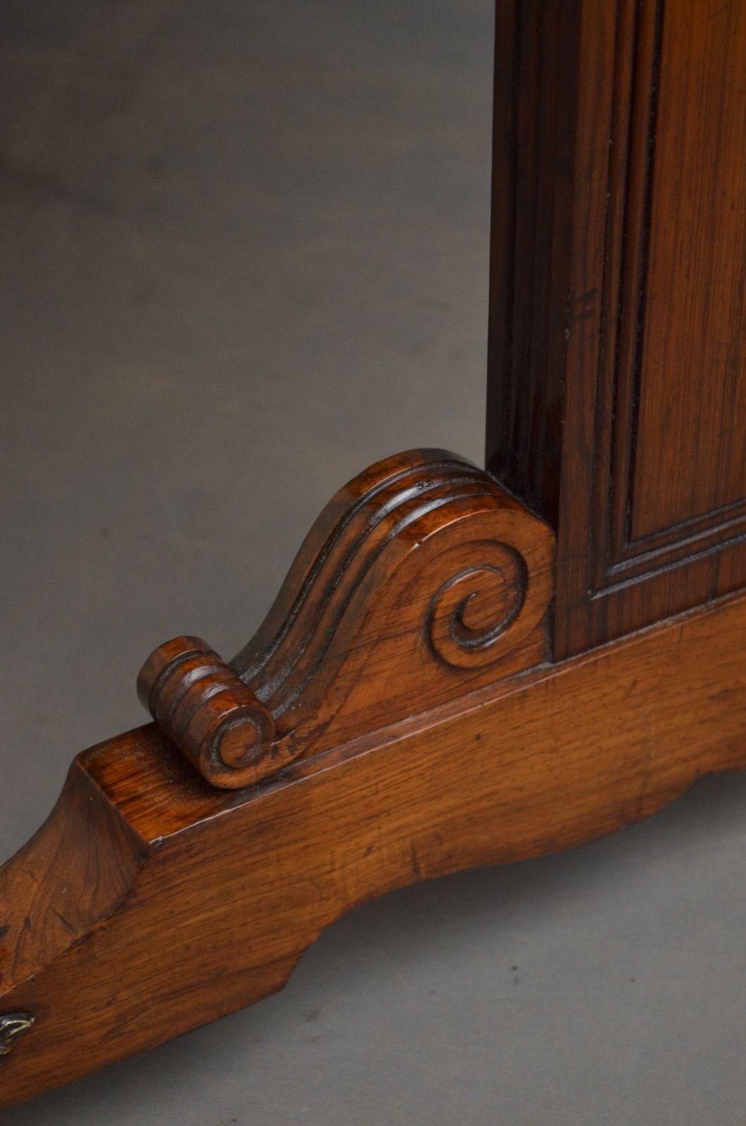 Exceptional Regency Rosewood Library Table of Small Proportions For Sale 5