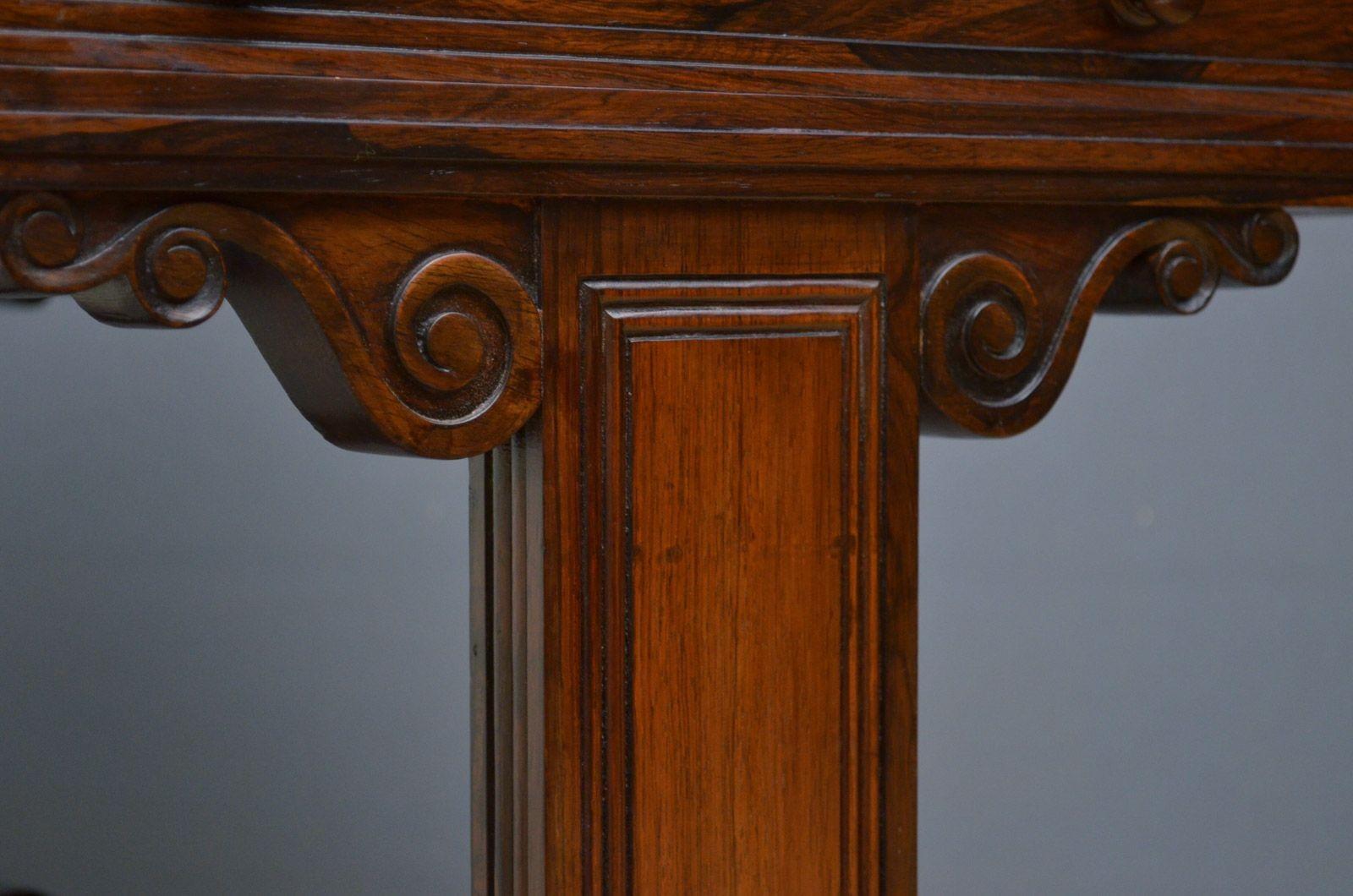 Exceptional Regency Rosewood Library Table of Small Proportions For Sale 3