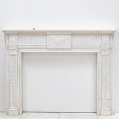 Exceptional Regency Statuary Marble Chimneypiece