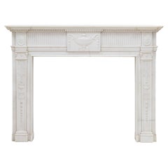 Exceptional Regency Statuary Marble Chimneypiece