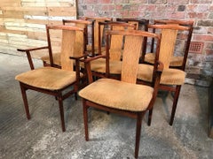 Exceptional Retro Folke Ohlsson for DUX Dining Chairs, Danish Modern, 1960s
