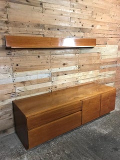 Exceptional Retro Teak Vintage Sideboard, partly free-hanging sideboard