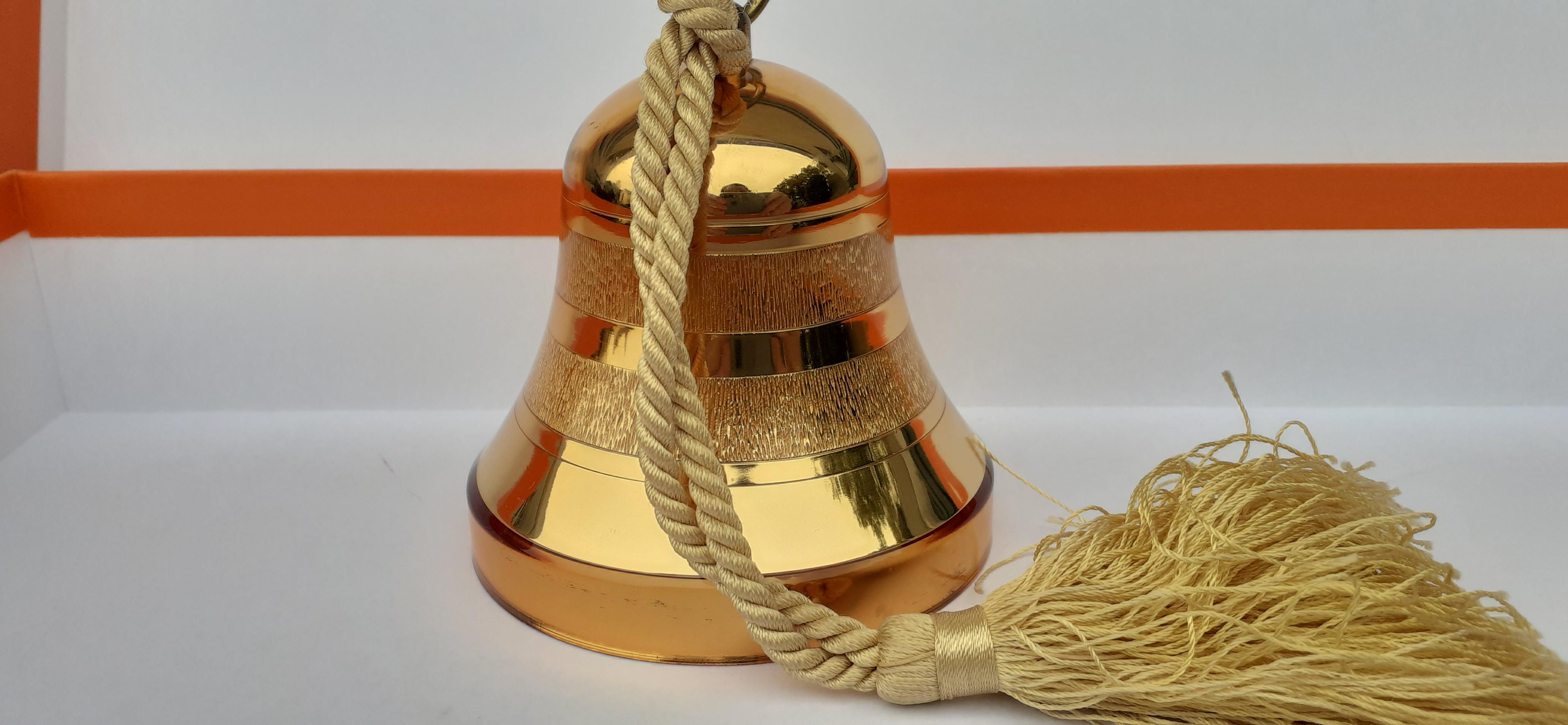 Exceptional Reuge Music Box Christmas Ornament Golden Bell Silent Night 2