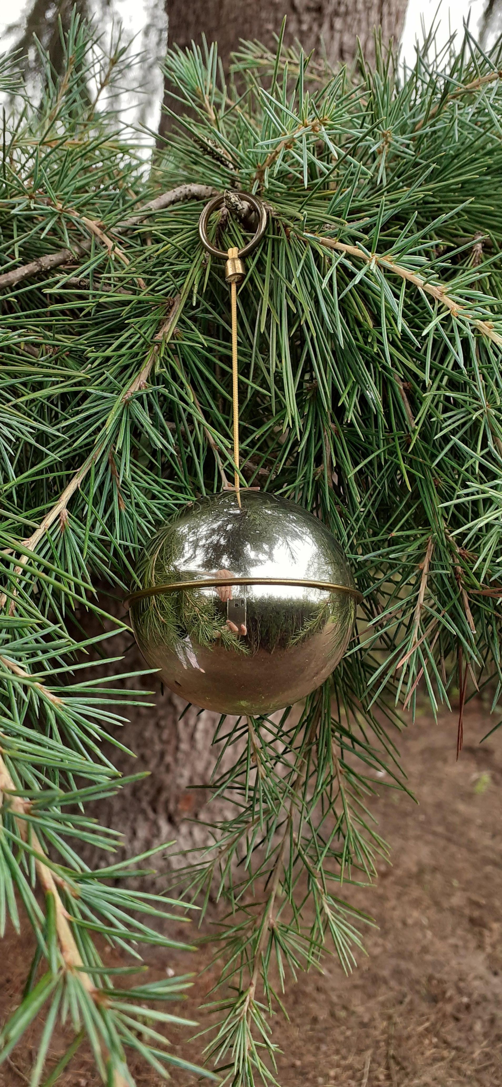 Außergewöhnliche Reuge Sainte Croix Weihnachtskugel Ornament Spieluhr Stille Nacht 3
