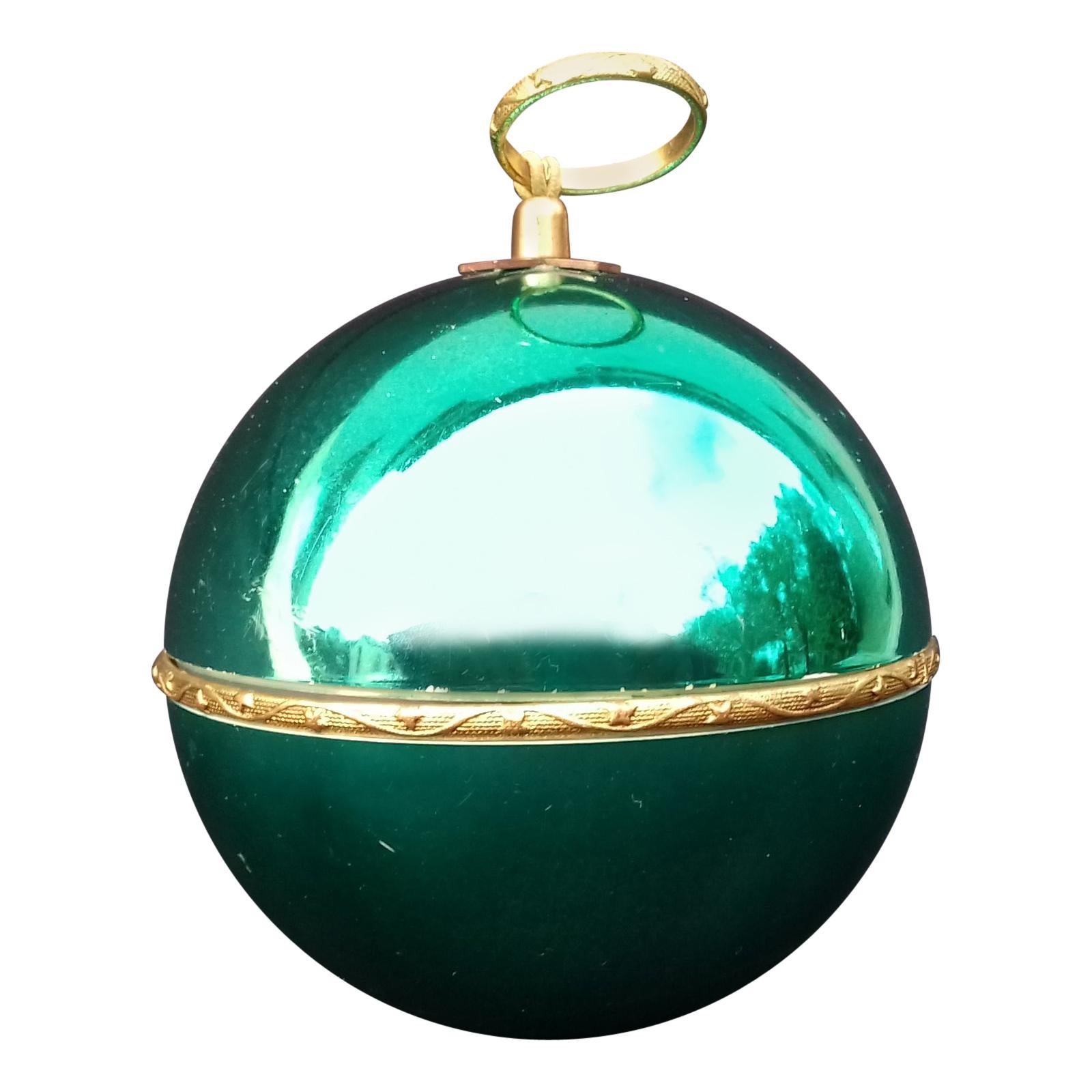 Exceptional Reuge Sainte Croix Christmas Ball Ornament Music Box Silent Night 