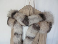 Exceptional Reversible Sable Mink Fur Coat with Hood Sylvie Schimmel Paris