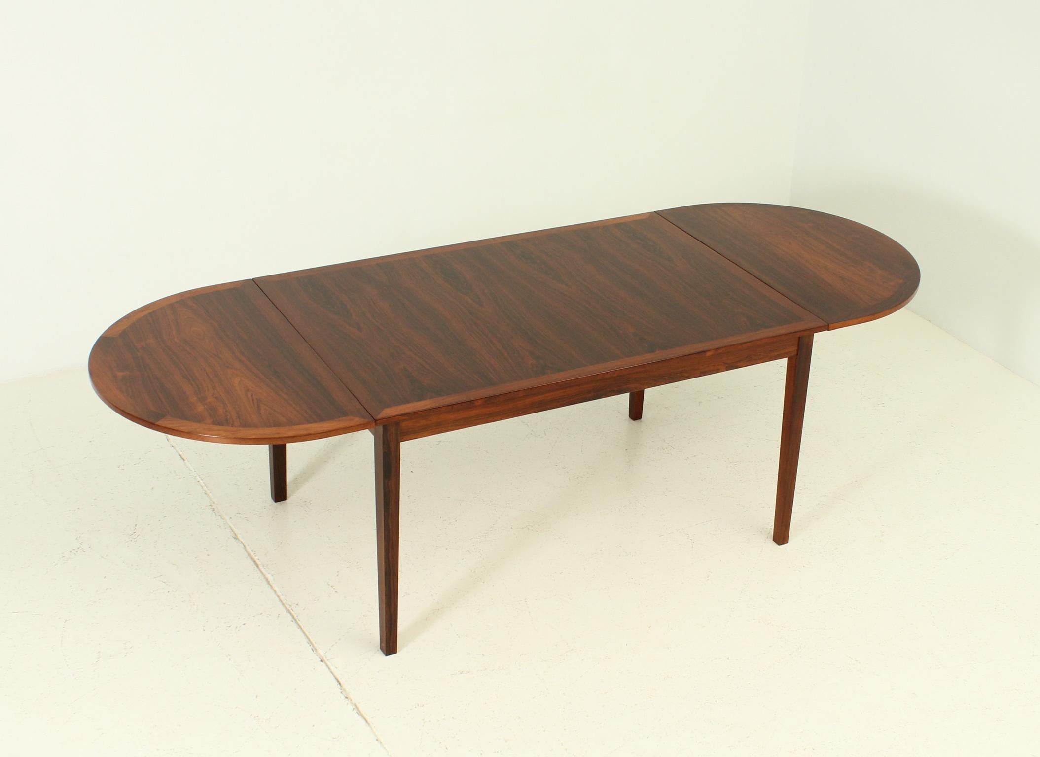 Wood Exceptional Dining Table by Kay Winding, Denmark, 1960's For Sale