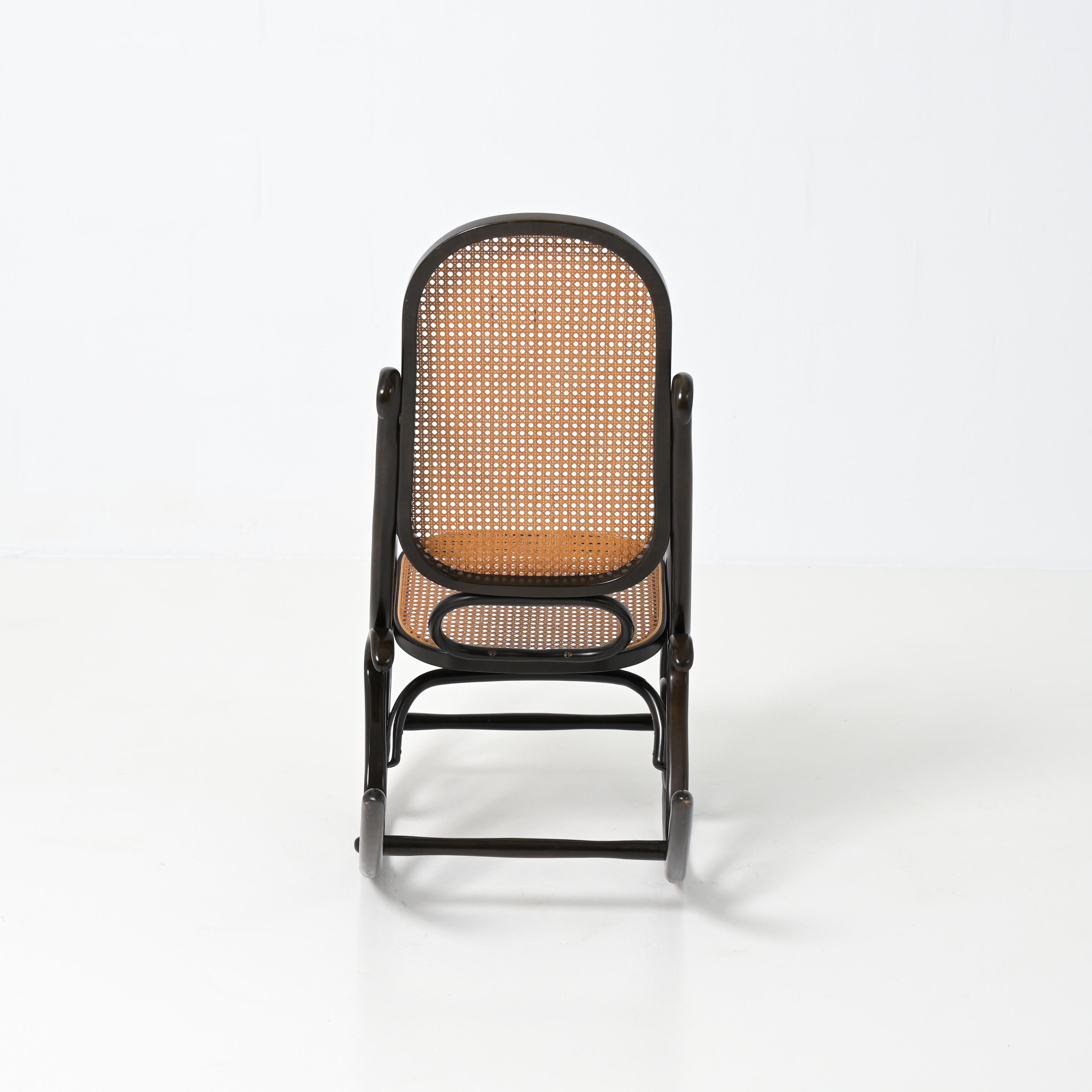 Exceptional Rocking Chair by Thonet For Sale 6