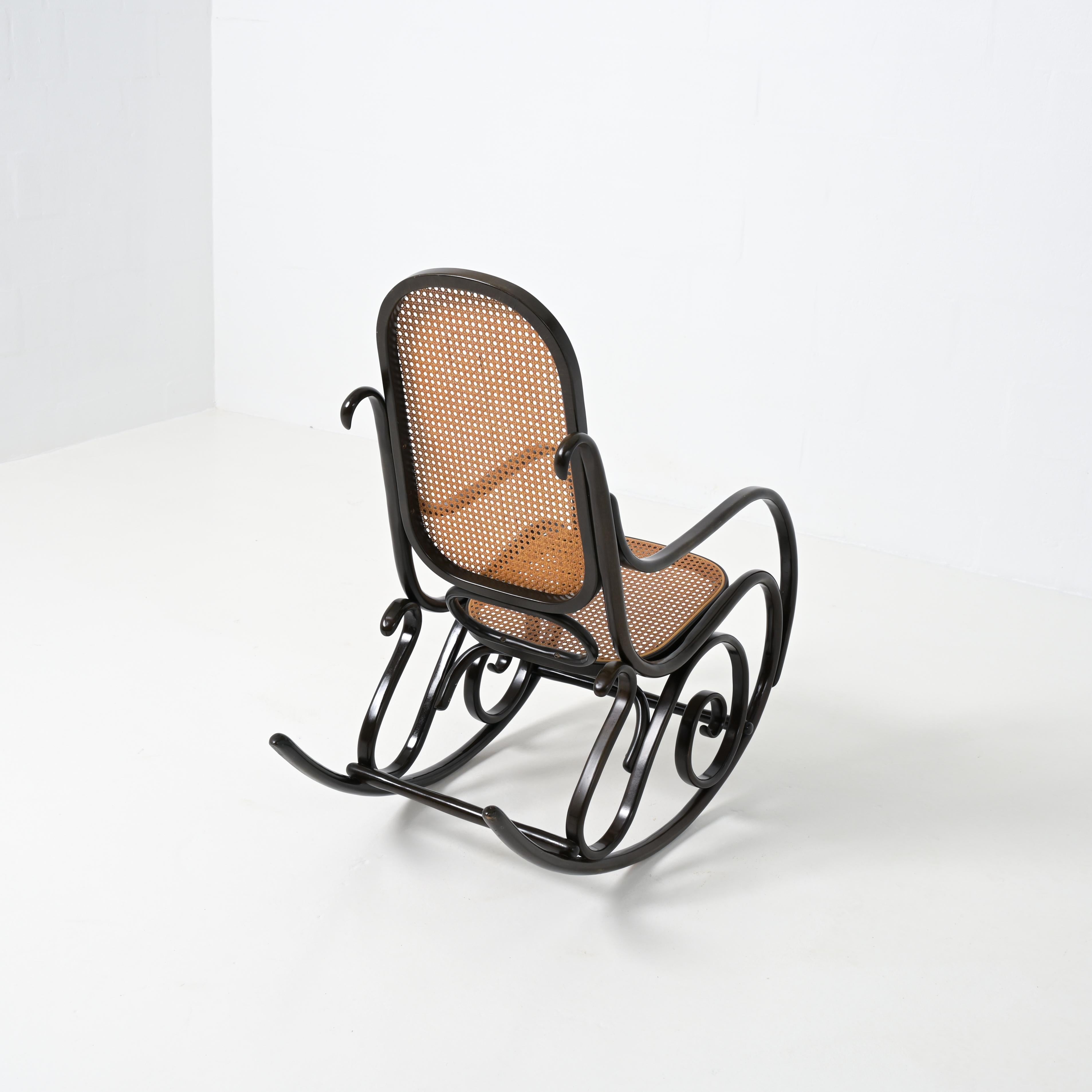Exceptional Rocking Chair by Thonet For Sale 7