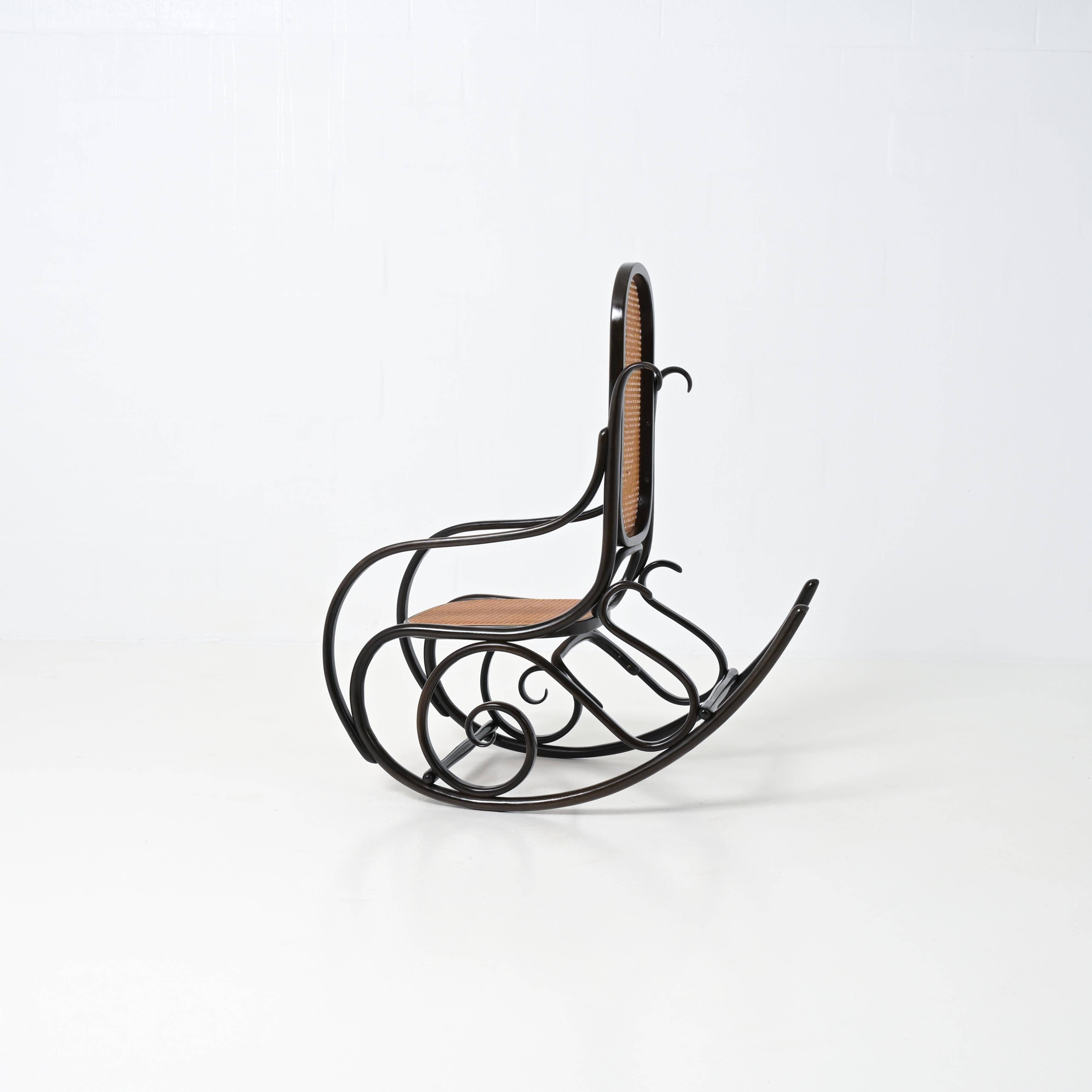 Exceptional Rocking Chair by Thonet For Sale 9
