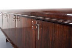 Außergewöhnliches Saporiti-Sideboard „Pellicano“ aus Rosenholz von Vittorio Introini, 1960er Jahre