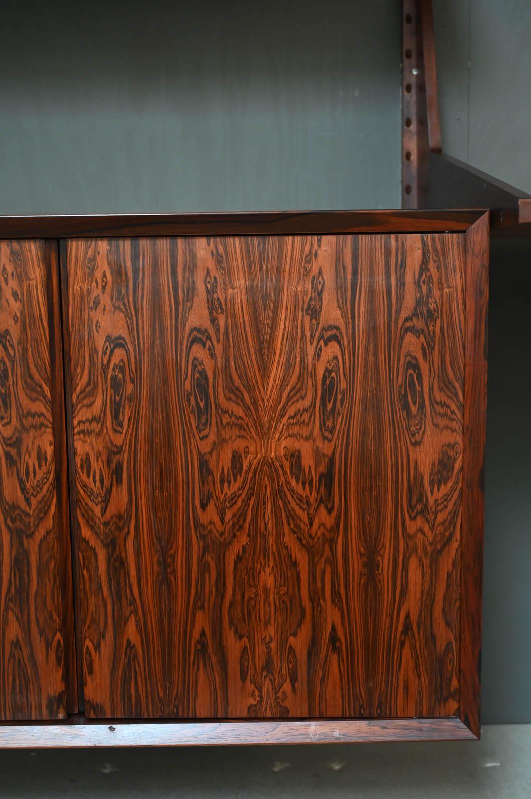 Exceptional Rosewood Wall Unit by Poul Cadovius, ca. 1965 For Sale 10