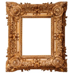 Exceptional Royal Quality French Regence Frame, Mirror, France, 1720s