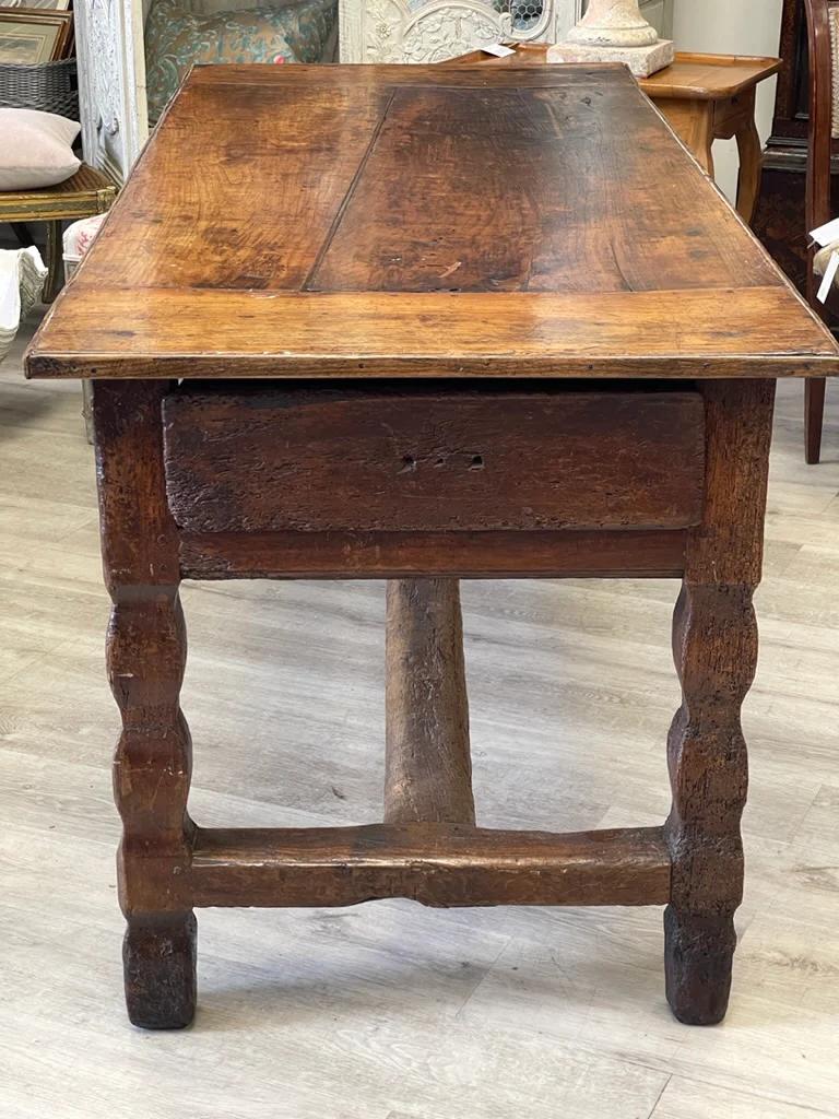 Exceptional Rustic 17th Century French Provincial Farm or Work Table In Good Condition In Doylestown, PA