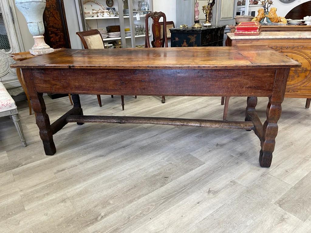 18th Century and Earlier Exceptional Rustic 17th Century French Provincial Farm or Work Table