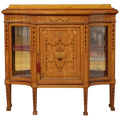 Antique Exceptional Satinwood Cabinet by Maple & Co.