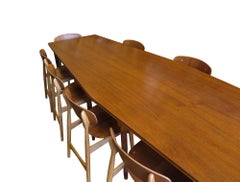 Exceptional Scandinavian Banquet Dining Table, one-of-a-kind, Restored 138"L