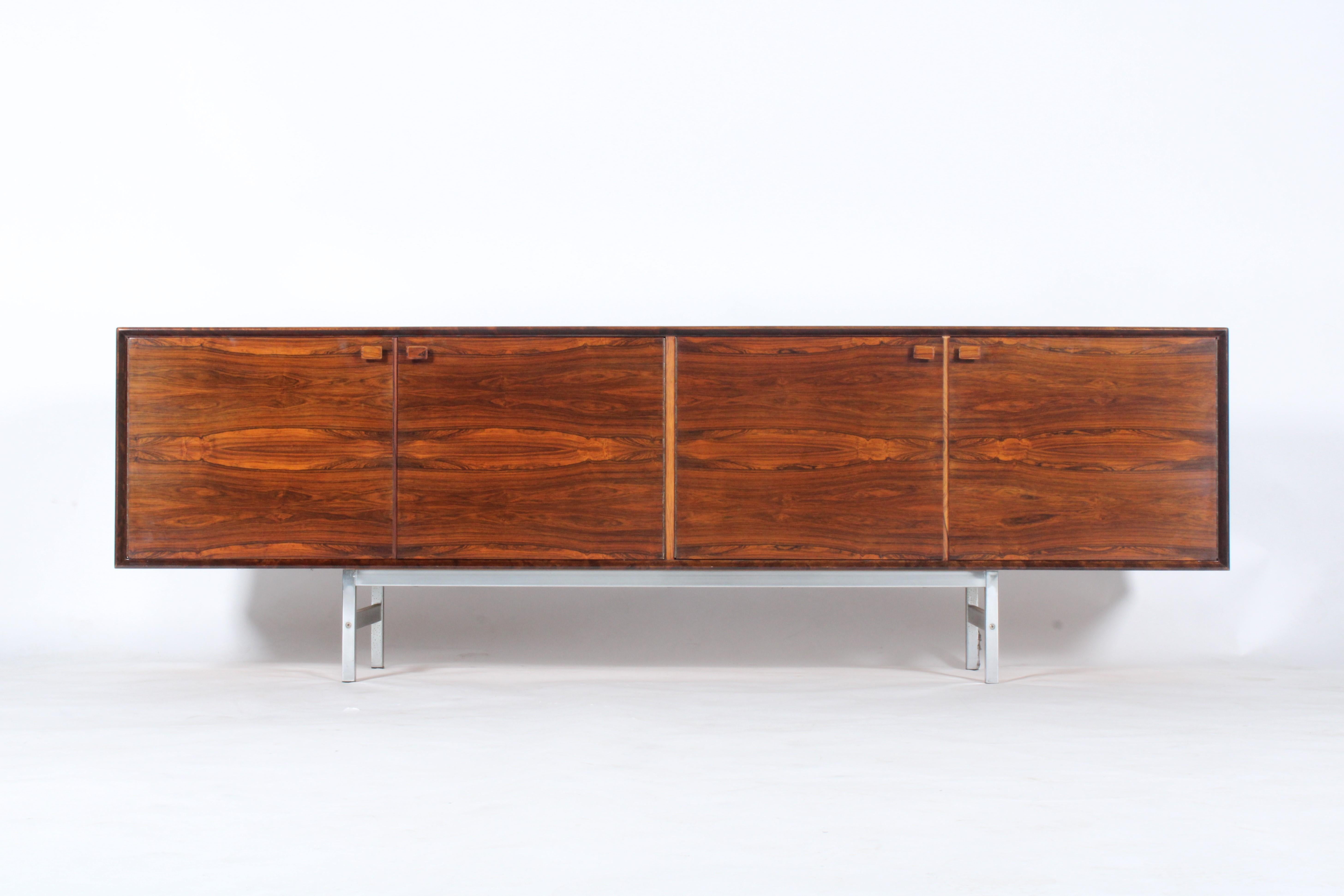 Exceptional Scandinavian  Rio Rosewood Sideboard By Fredrik A Kayser For Sale 4