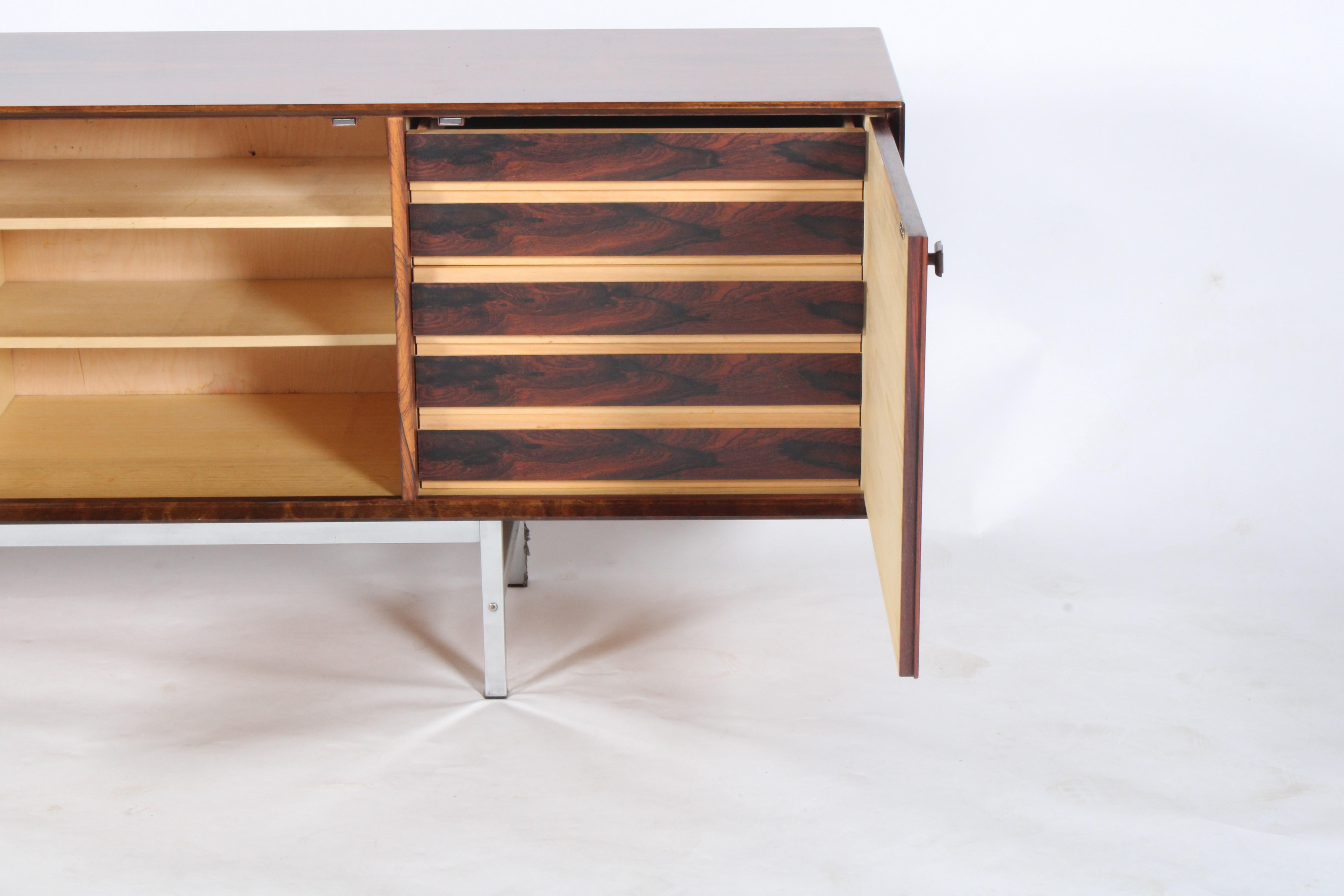 Exceptional Scandinavian  Rio Rosewood Sideboard By Fredrik A Kayser For Sale 1