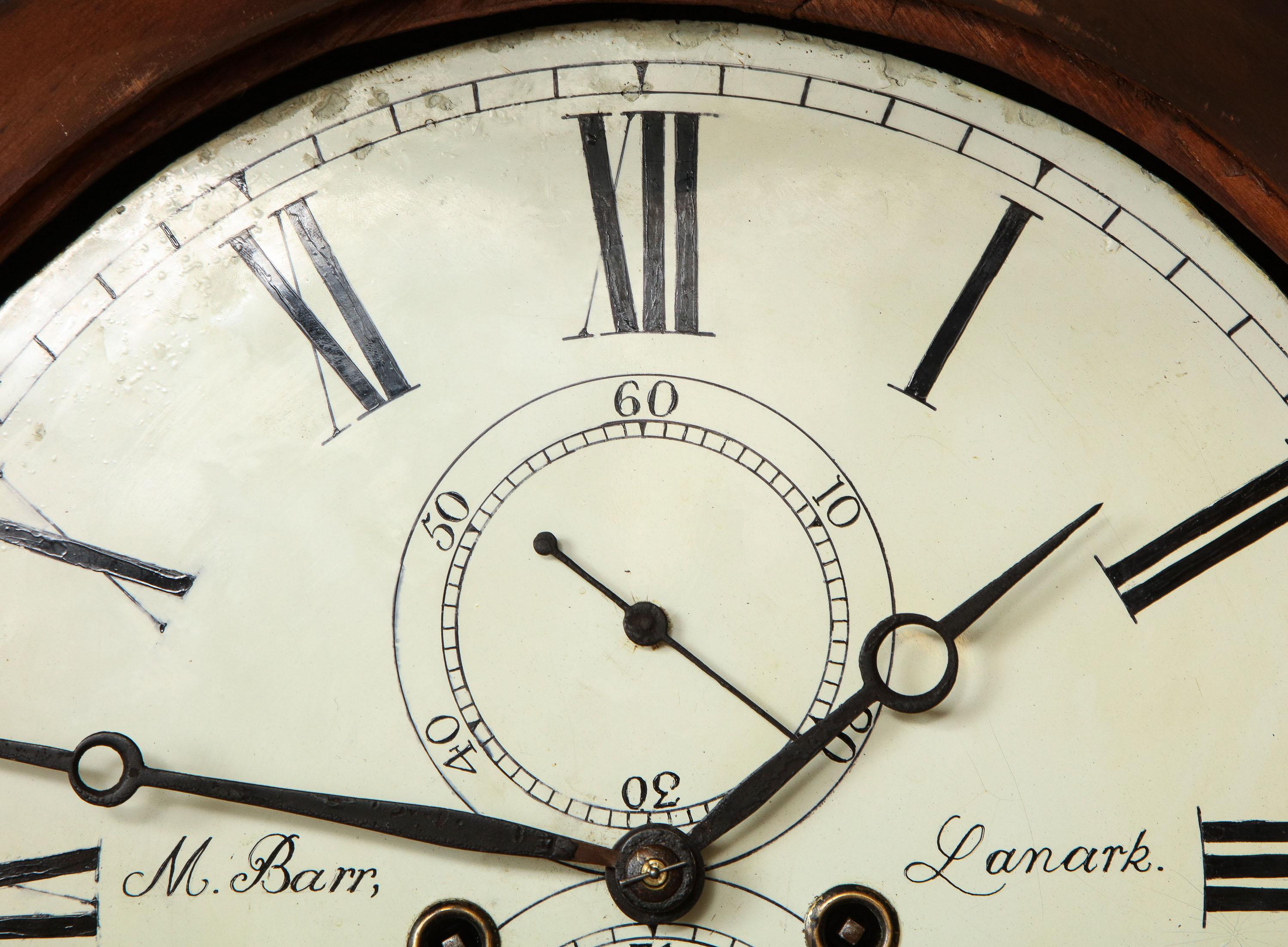 Exceptional Scottish Clock by M. Barr of Lanark Circa 1840- -1850 5