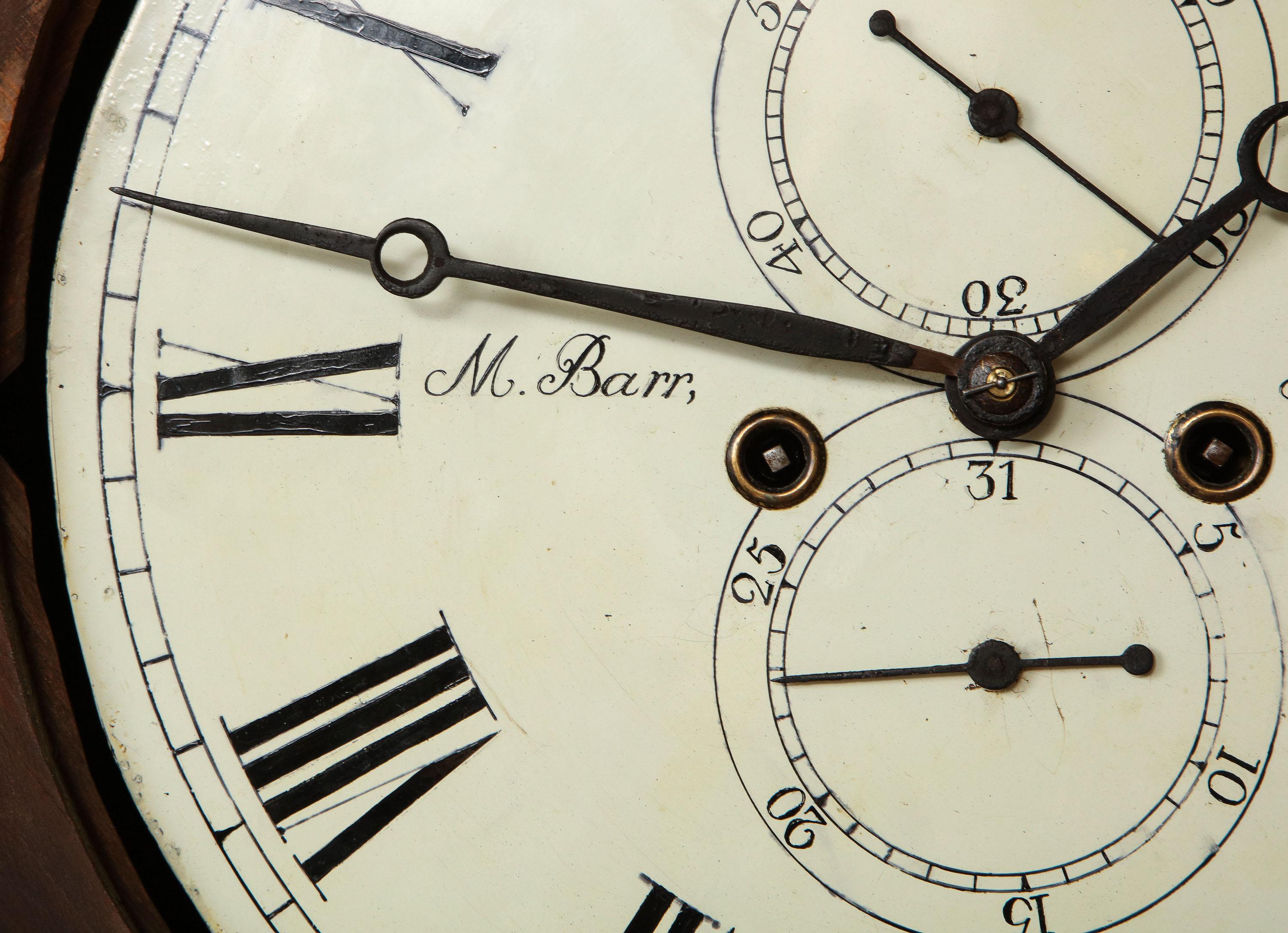 Exceptional Scottish Clock by M. Barr of Lanark Circa 1840- -1850 6