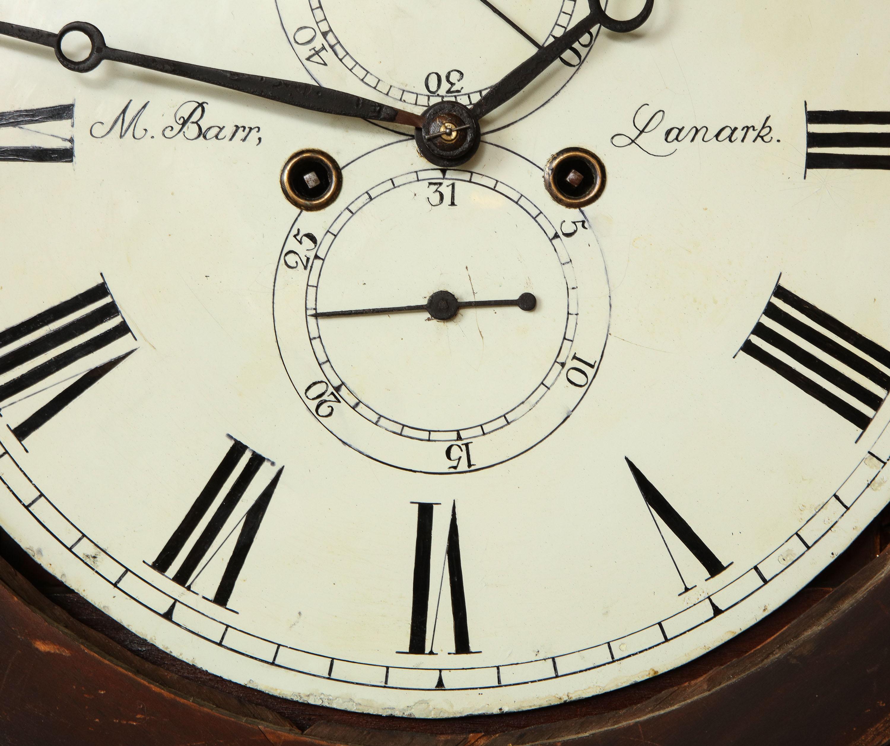Exceptional Scottish Clock by M. Barr of Lanark Circa 1840- -1850 8