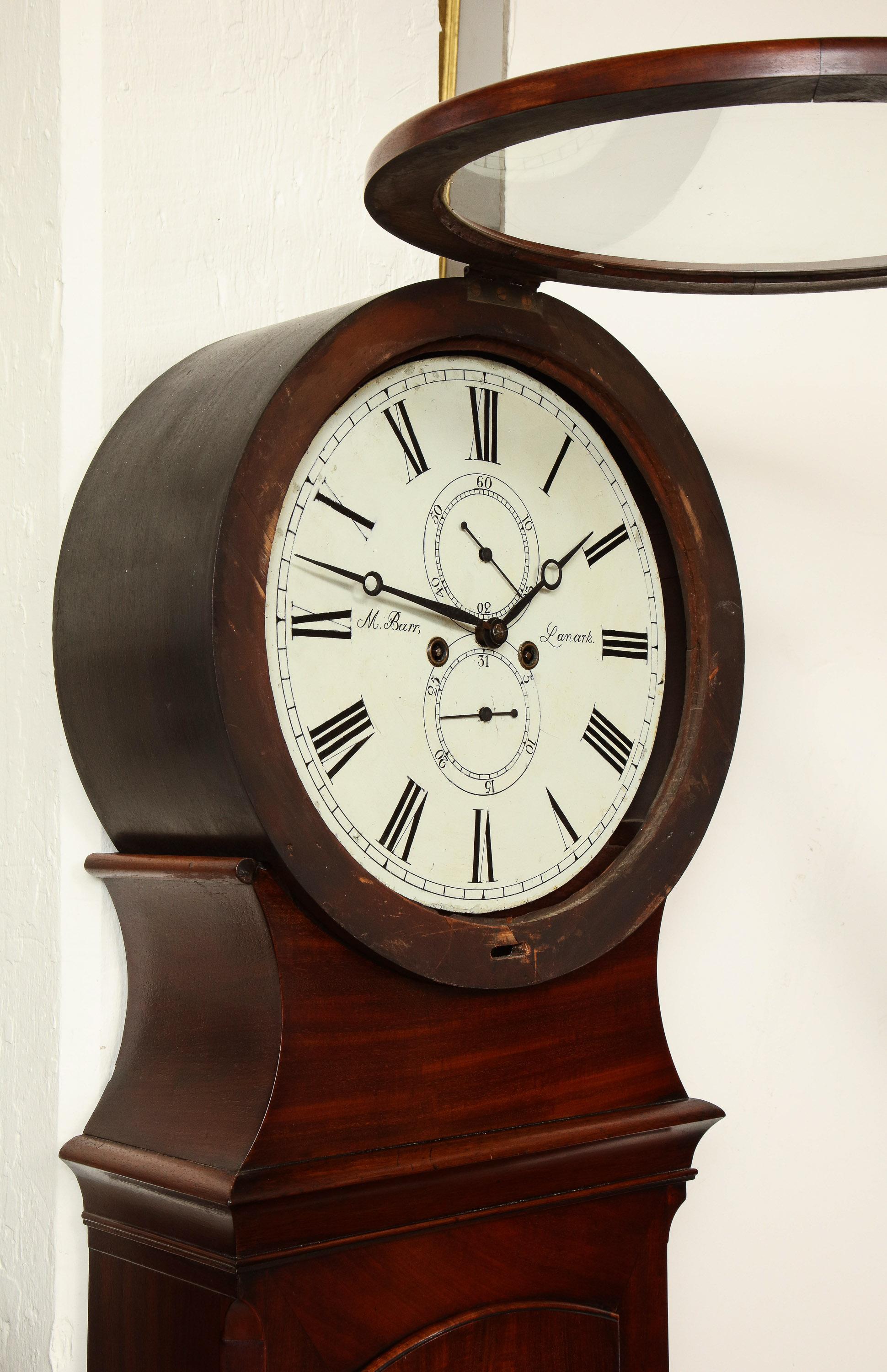 Exceptional Scottish Clock by M. Barr of Lanark Circa 1840- -1850 9