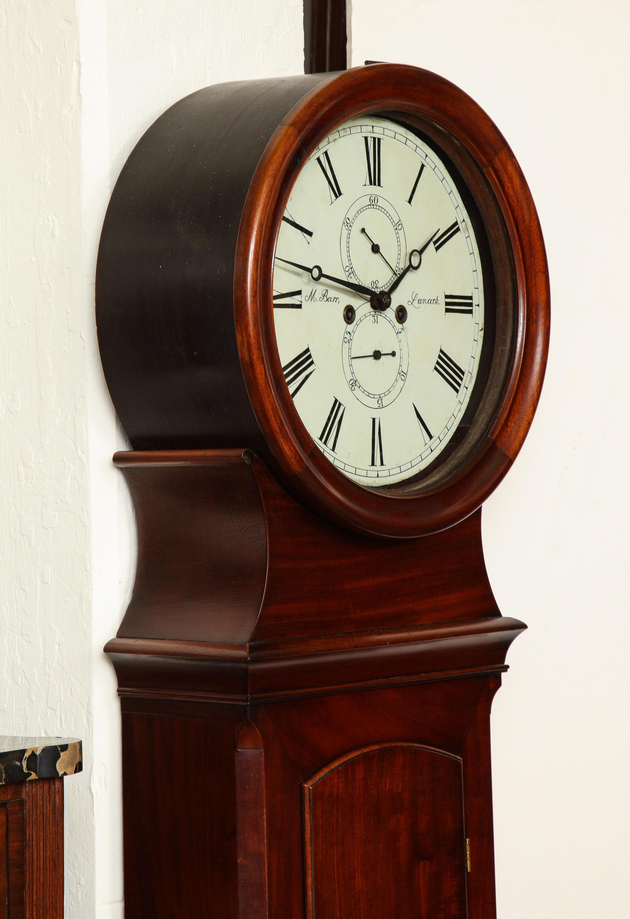 Exceptional Scottish Clock by M. Barr of Lanark Circa 1840- -1850 2
