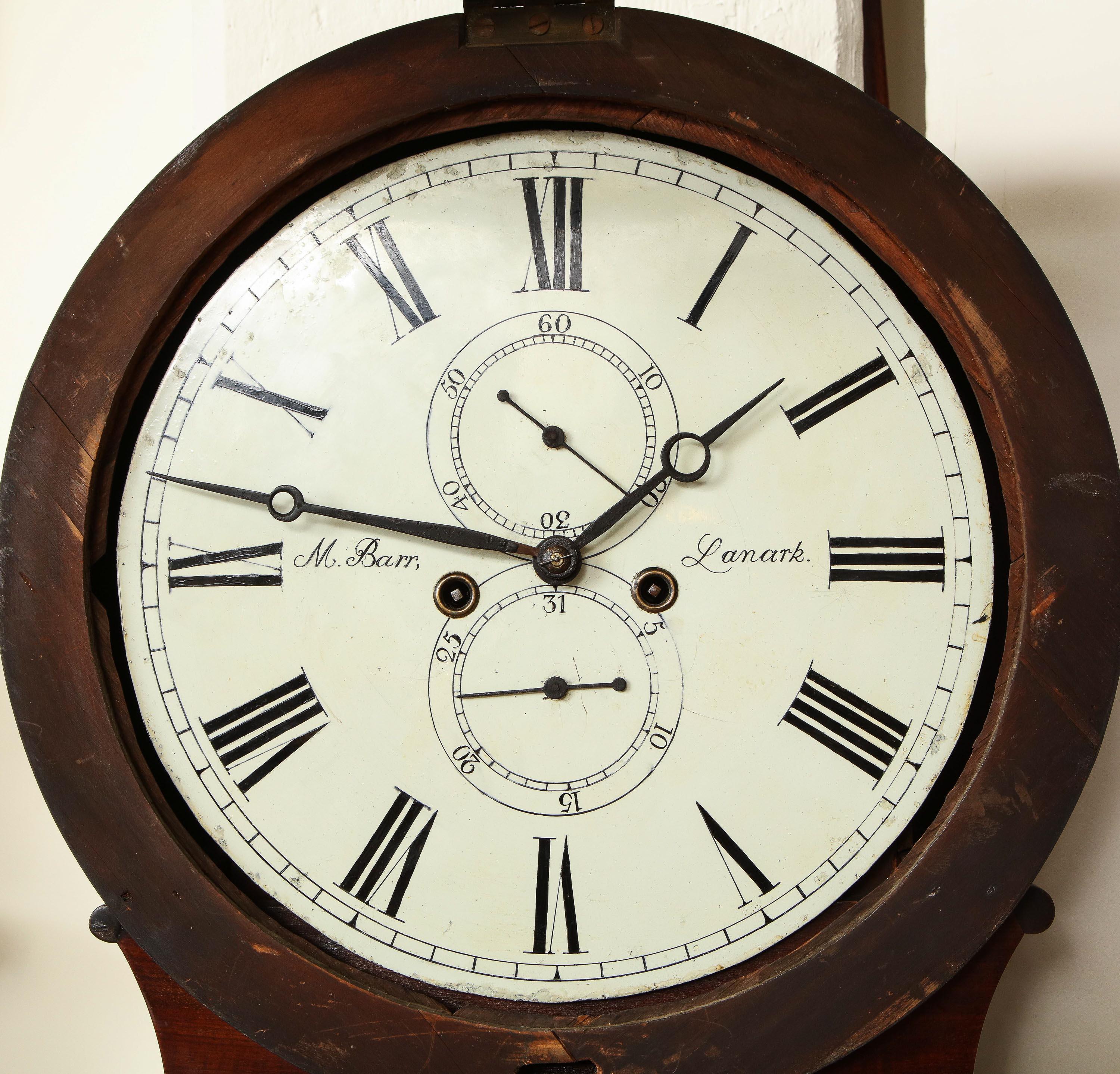 Exceptional Scottish Clock by M. Barr of Lanark Circa 1840- -1850 4
