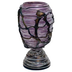 Lampe de table sculpturale exceptionnelle en verre de Murano, pièce unique, 1990
