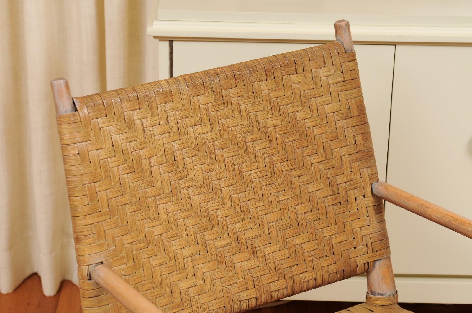 Chêne Exceptionnel ensemble de 4 chaises longues en OakCA par Russel Wright, circa 1940 en vente