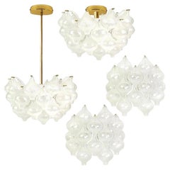 Exceptional Set of 4 Kalmar 'Tulipan' Light Fixtures, 1960s