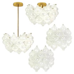 Exceptional Set of 4 Kalmar 'Tulipan' Light Fixtures, 1960s