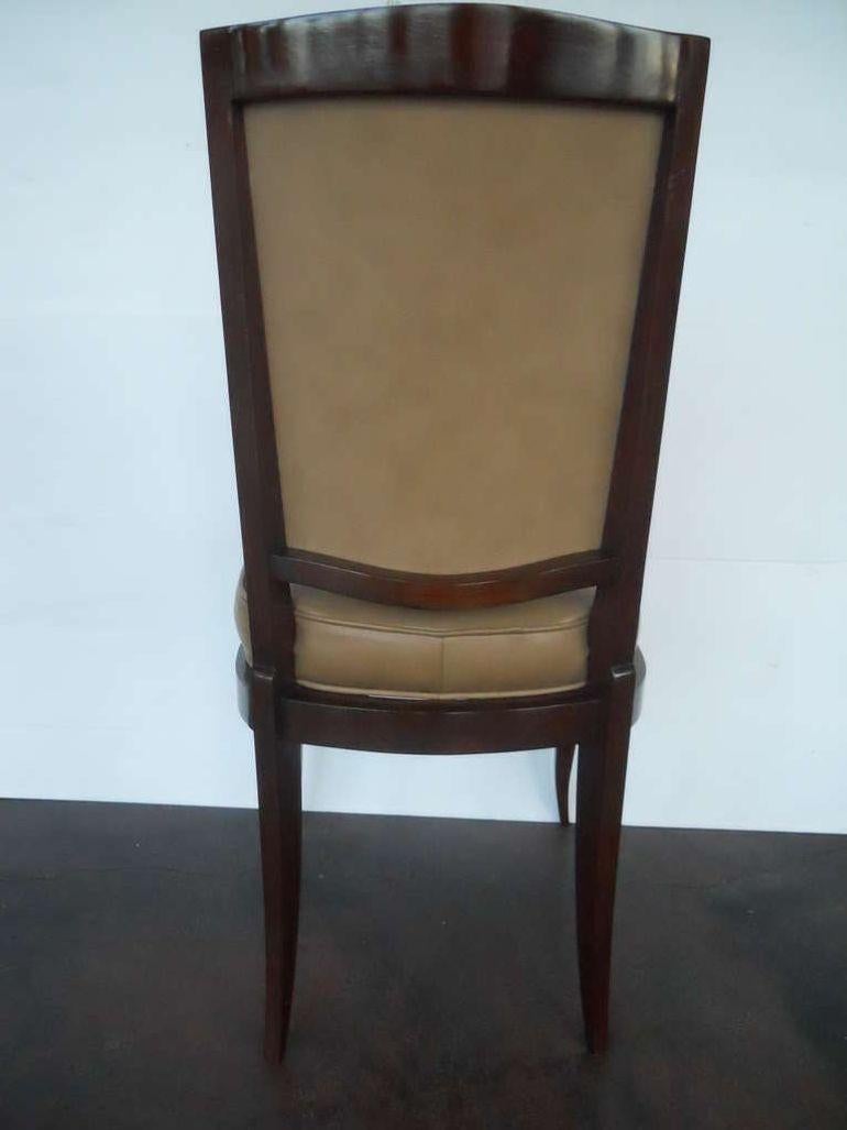 Exceptional Set of 6 Chairs in the Style of Gio Ponti In Excellent Condition For Sale In Los Angeles, CA