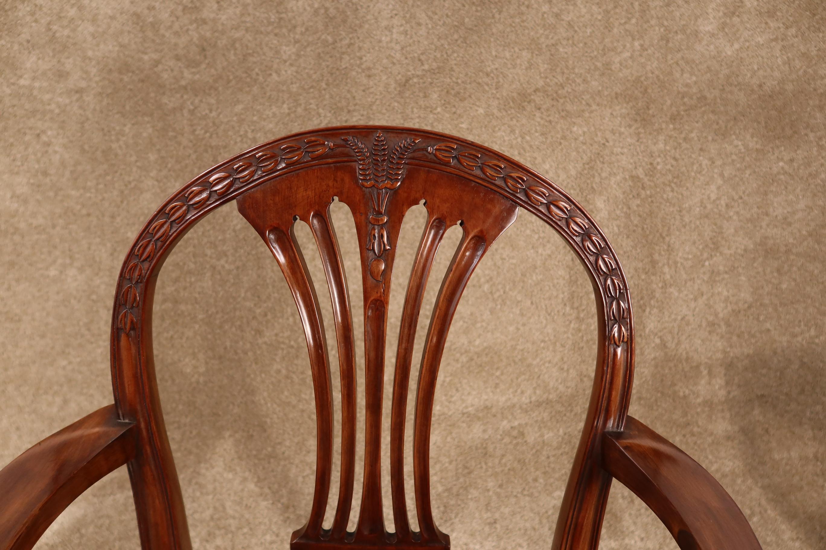 antique hepplewhite chairs