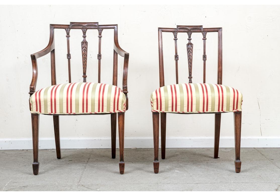 20th Century Exceptional Set Of 8 Federal Style Mahogany Dining Chairs